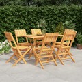 Garten Essgruppe Gartenmöbel Sitzgruppe Gartengarnitur Massivholz Teak vidaXL