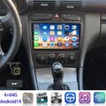 64G Autoradio WIFI GPS Navi BT Für Mercedes Benz C-Klasse W203 Android14 DAB+CAM