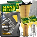 MANN INSPEKTIONSPAKET+5L MANNOL 504 5W-30 ÖL passend für AUDI A3 VW SEAT 2.0 FSI