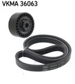 SKF Keilrippenriemensatz VKMA 36063 für LOGAN THALIA KANGOO NISSAN DACIA RENAULT
