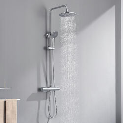 Duschsystem mit Thermostat Duscharmatur Regendusche Duschset Handbrause Dusche
