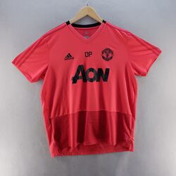 Manchester United FC Shirt XL rot schwarz Adidas 2018 Trainingstrikot kurzarm