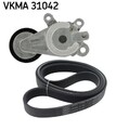 SKF VKMA 31042 Keilrippenriemensatz für AUDI SEAT SKODA VW Riementrieb