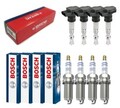 4x BREMI Zündspule +4x BOSCH Zündkerze Doppelplatin für Honda Civic VIII