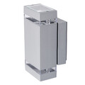 eckige Aussenlampe Wandleuchte Leuchte IP44 oben unten strahlend grau GU10