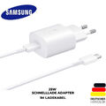 Samsung Original Schnellladegerät 25W Ladekabel Adapter Netzteil Typ C S22 S21，