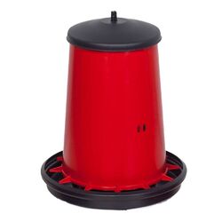 Kunststoff Futterautomat FS 12-15kg Geflügel Ente Gänse Hühner Futterspender NEU
