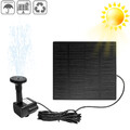 1.8W LED Solarpumpe Teichpumpe Springbrunnen Gartenbrunnen Brunnen Solar Fontäne