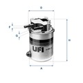 UFI Kraftstofffilter passend für Nissan X-Trail Renault Koleos II