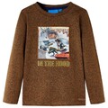 Kinder Langarmshirt mit Dinosaurier-Aufdruck Pullover Sweatshirt T-Shirt vidaXL
