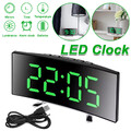 LED Wecker Digital Alarm Wecker Funk Temperatur Schlummerfunktion Tischuhr