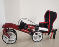 Antar Premium Rollator 2 fach faltbar extra große Räder Leichtgewicht leicht rot