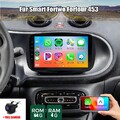 4G+64G Android 15 Autoradio Navi GPS BT Carplay Für Smart Fortwo Forfour 453