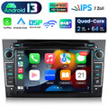 Autoradio Für Opel Astra H Corsa C D Vectra C Zafira GPS Navi Carplay 2+64G DAB+