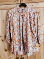 Damenbluse mit Blumenmuster, Größe 48