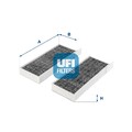 UFI 54.254.00 Innenraumfilter Pollenfilter passend für PEUGEOT 308 SW II 308 II