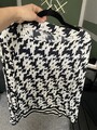 Eterna Premium Bluse Gr.38 schwarz weiß 