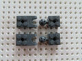 LEGO 4 x Stein Gelenk 92013 + 57909B   Kugelkopf = 2 Paar neu dunkelgrau 2x2 2x3