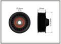 CAFFARO 500250 Umlenkrolle Keilrippenriemen 71mm für RENAULT Scénic III (JZ0/1)