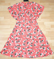 ZERO Kleid Gr.40 pink koralle Blumen Kurzarm Set ++Neu++