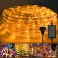 10m-50m LED Lichterschlauch Lichtschlauch Lichterkette RGB Außen/Innen 8 Modi