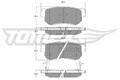 TOMEX Brakes Bremsbelagsatz Scheibenbremse TX 15-35 für HYUNDAI SPORTAGE KIA JM