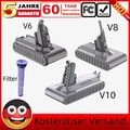 9500mAh Akku Für Dyson V6 V7 V8 V10 Ersatzakku Animal SV10 Absolute Staubsauger