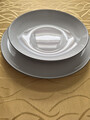Seltmann Weiden Lido Black Line 12-teilig Porzellan Tafel-Service - Weiß