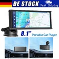 Neu 8.1 Zoll Tragbarer Apple CarPlay und Android Auto Wireless Display Autoradio
