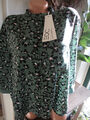 NEU edc Esprit Bluse Tunika olive - schwarz mit super Print 100 % Viscose Gr: XL