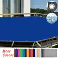 Balkon Sichtschutz Zaun Premium Balkonbespannung mit Ösen&Kabelbinder Königsblau