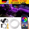 6M Auto PKW LED Ambientebeleuchtung Innenraumbeleuchtung Lichtleiste App Control
