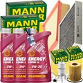 MANN INSPEKTIONSPAKET+3L MANNOL NRG 5W-30 ÖL passend für VW POLO 6R SKODA 1.2