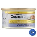 6x Essen Katze Gourmet Gold Dosen Würfel 85 Grammivitello Sauce