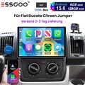 DAB+ 13.3" 8-Kern Carplay Android 15 128GB Autoradio KAM Für Fiat Ducato 2006-22
