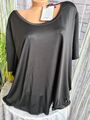 Sheego Shirt Sportshirt Funktionsshirt Kurzarm Schwarz (7 123) Übergröße NEU