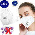 10x FFP2 Atemschutzmaske Maske Mundschutz 5 lagig CE zertifiziert Nase Mund 