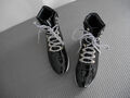 Neu Högl * Echtleder Lack Boots Stiefeletten Gr. 38 UK 5 schwarz