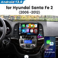 Für Hyundai Santa Fe 2 2006-2012 Carplay Android 13 Autoradio BT GPS Navi 6+64GB