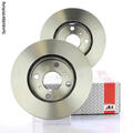 2x A.B.S. Bremsscheiben Ø246mm Vorne passend für Daihatsu Sirion & Cuore VII