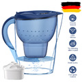 Wasserkanne Cool 3,5L Blau Inkl. 1 Filter Kompakter & Leichter Wasserfilter DHL