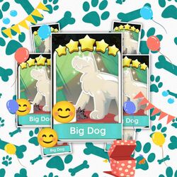 1 x Big Dog Monopoly Go 5 Star Rare Sticker (INSTANT SEND)