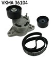 SKF Keilrippenriemen Rippenriemen Satz für Opel Renault ab 97-> Vkma36104