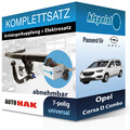 Für Opel Corsa D Combo 12- AUTO HAK Anhängerkupplung abnehmbar + 7polig E-Satz