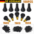 100x Gummiventile TR412 TR413 TR414 Reifenventile Felgenventile Snap In Ventile