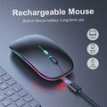 PC Maus Kabellos USB Wireless Mouse Computer Notebook Laptop Funkmaus Aufladbar