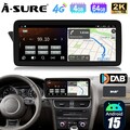 12.3" DAB+ 2K 4+64G Android Autoradio Carplay WiFi Für Audi A4 A5 B8 S4 S5 09-16
