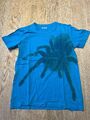 Jako o T-Shirt kurzarm Gr. 140-146 Farbe aquablau mit Spinne