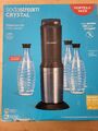 SodaStream CRYSTAL 2.0 Trinkwassersprudler mit 3 Glaskaraffen und CO2 Zylinder