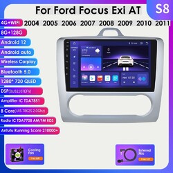 8+128G Für Ford Focus 2 EXI AT Autoradio Android 12 GPS Navi CarPlay BT5.0 PIP